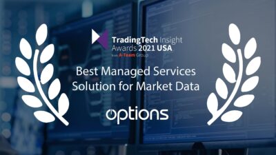 Options Announced as ﻿Best Managed Services Solution for Market Data at TradingTech Insights USA Awards