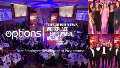 Options Win Best Employee Development Programme (SME) at The Irish News Workplace and Employment Awards