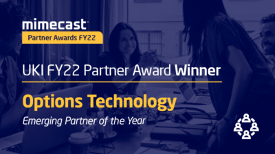 Options Named Mimecast UKI Emerging Partner of the Year