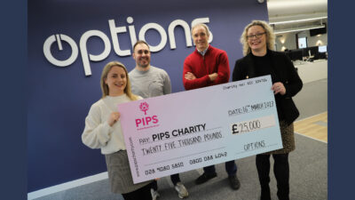 Options Raises £25,000 for PIPS Suicide Prevention Ireland