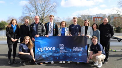 Options Partners with Queen’s University Belfast Rowing Club