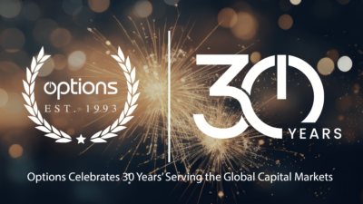 Options Celebrates 30 Years’ Serving the Global Capital Markets